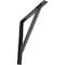 Ekena Millwork Traditional Steel Bracket, Antiqued Pewter 2"W x 20"D x 20"H BKTM02X20X20TRAPW - alternate 1